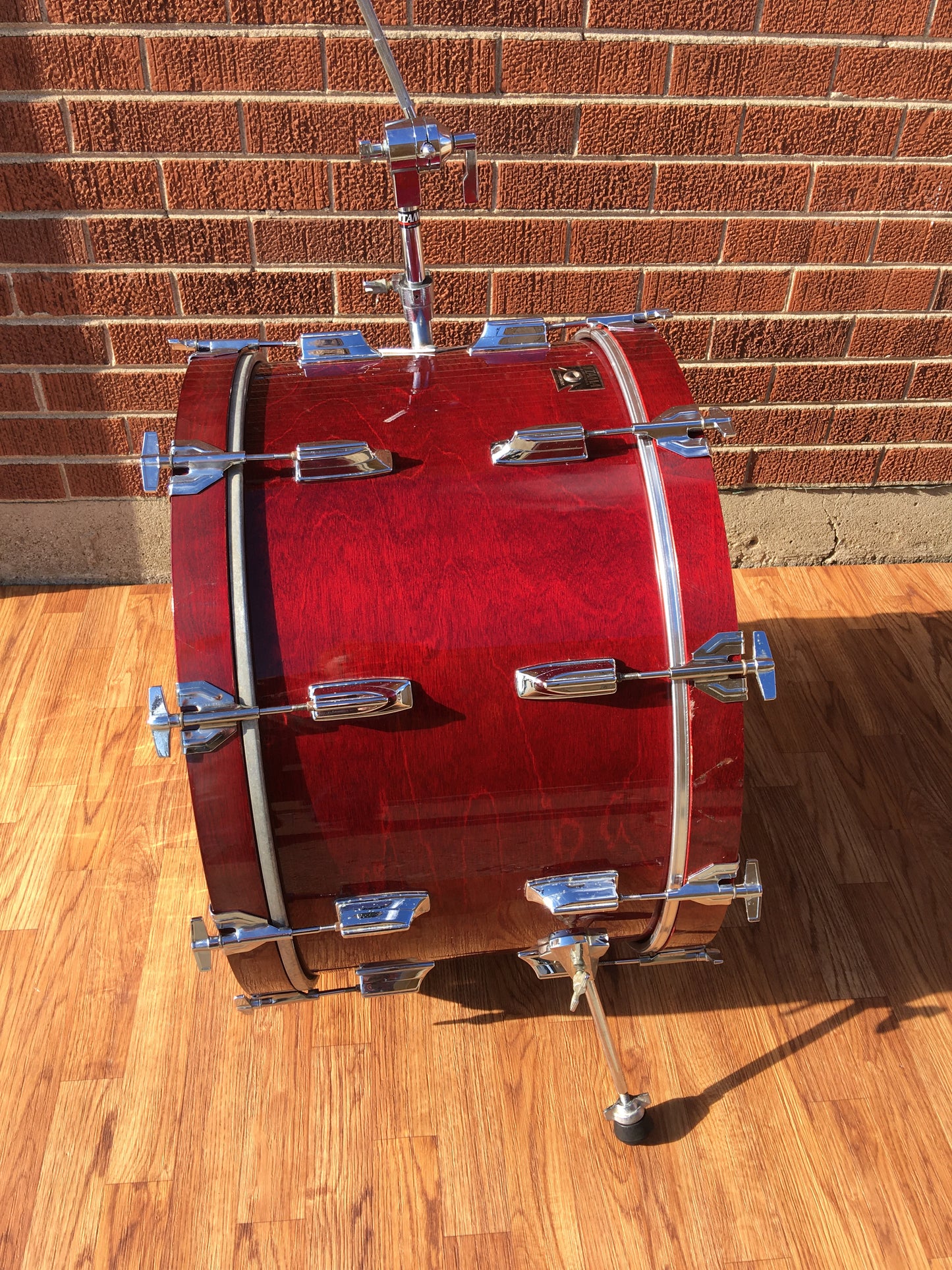 1970s-1980s Tama Superstar 14x24 Bass Drum Cherry Wine - Neil Peart