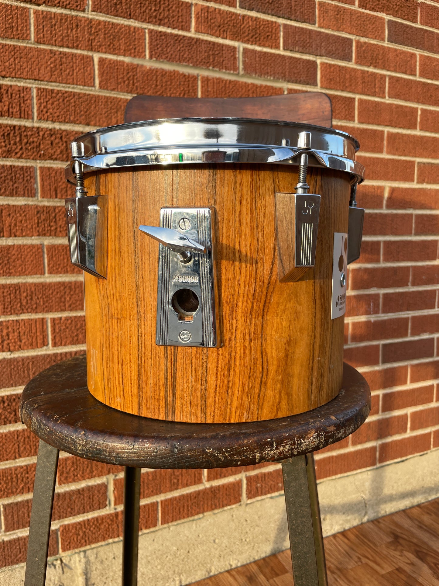 1980s Sonor Phonic 10x8 Concert Tom Drum Rosewood 8x10 T7010