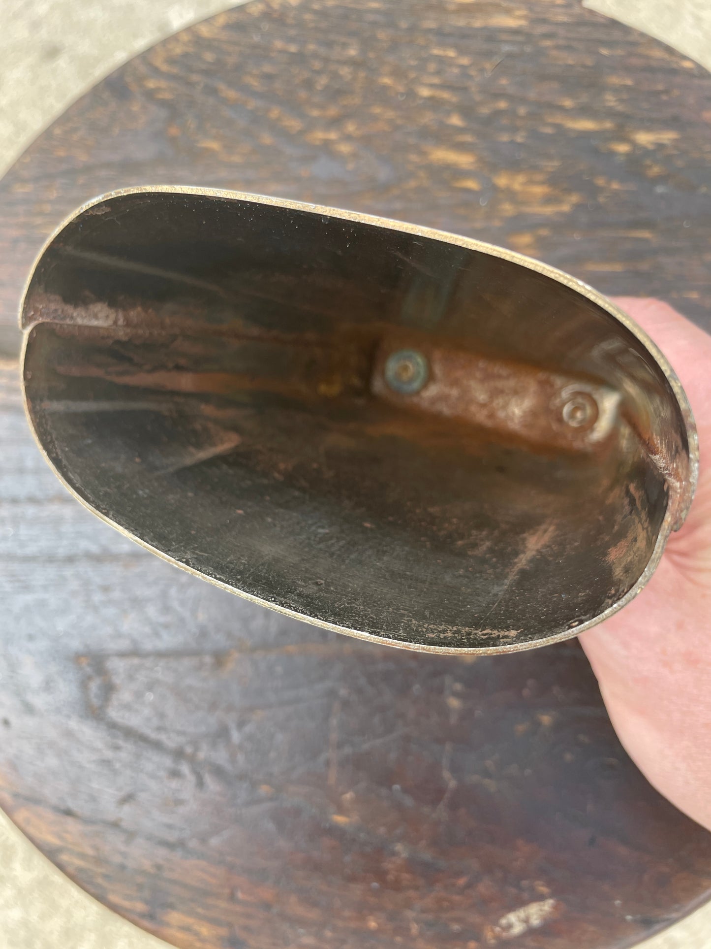 Vintage 1960s Ludwig Script Logo 5" Golden Tone Cow Bell