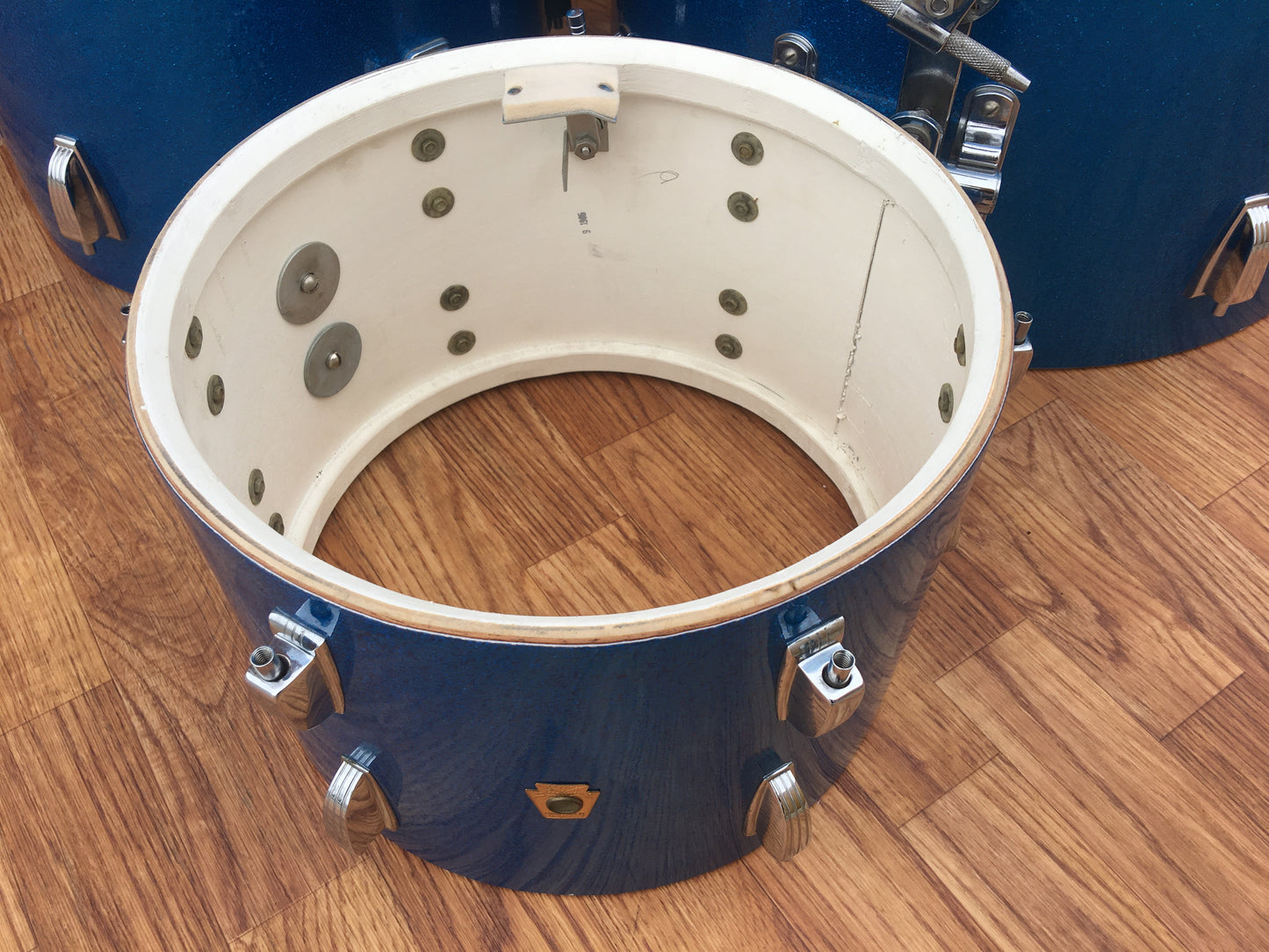 1965 Ludwig Down Beat Drum Set - Blue Sparkle 20/12/14