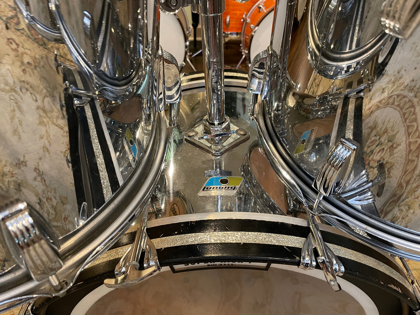 1979-80 Ludwig 9pc. Drum Set Chrome Over Wood *Video Demo*