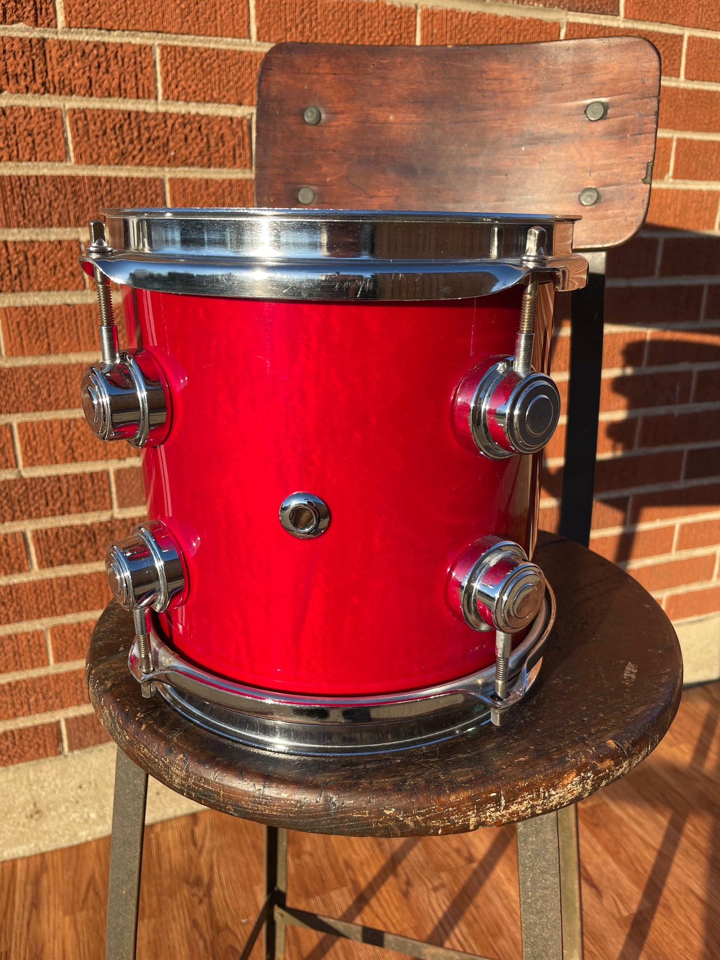 Drum Workshop 8x8 Tom Single Transparent Red DW Pre-Collector's Series