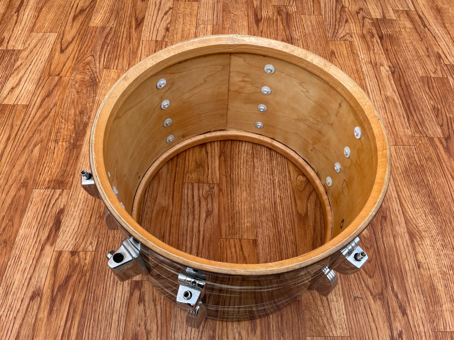 1969-1970 Ludwig 9x13 Tom Drum Single Oyster Black Pearl 1970s