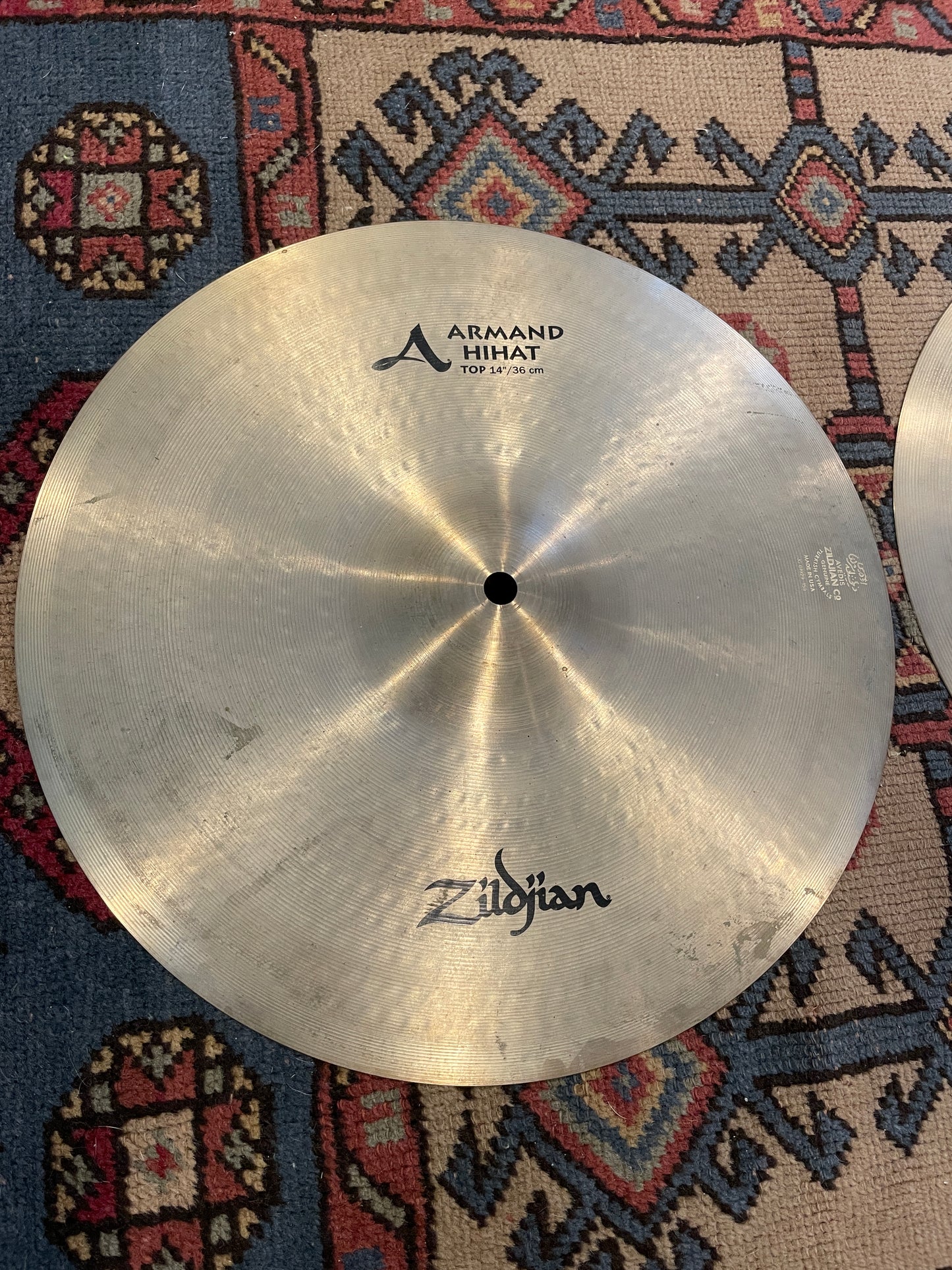 14" Zildjian A Armand Hi-Hat Cymbal Pair 996g/1260g A8007 *Video Demo*