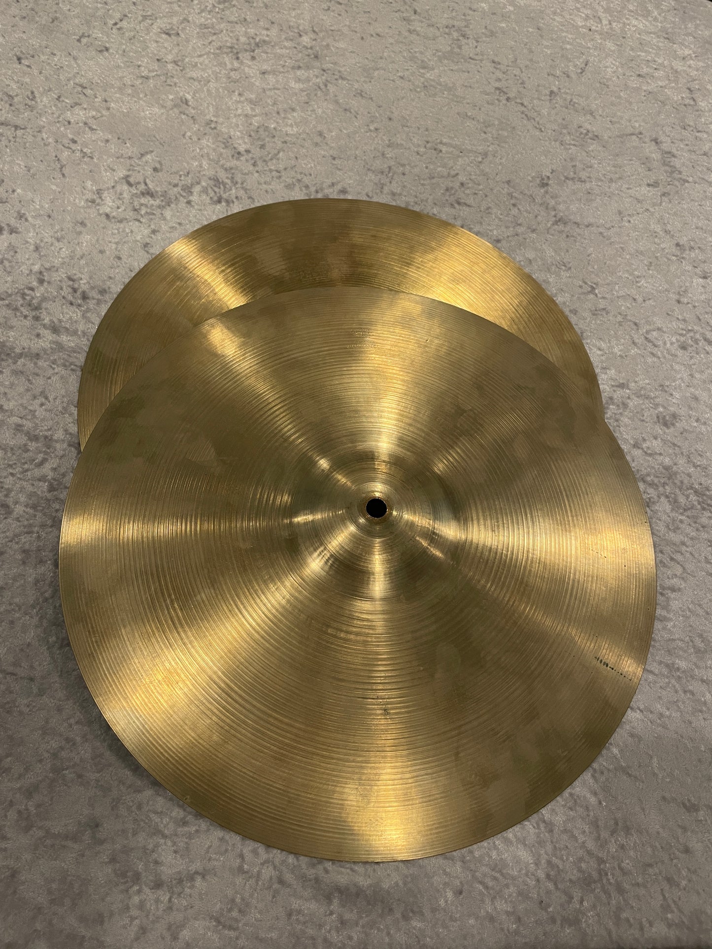 15" Zildjian A 1950s Small Stamp Hi-Hat Pair 928g/936g #776