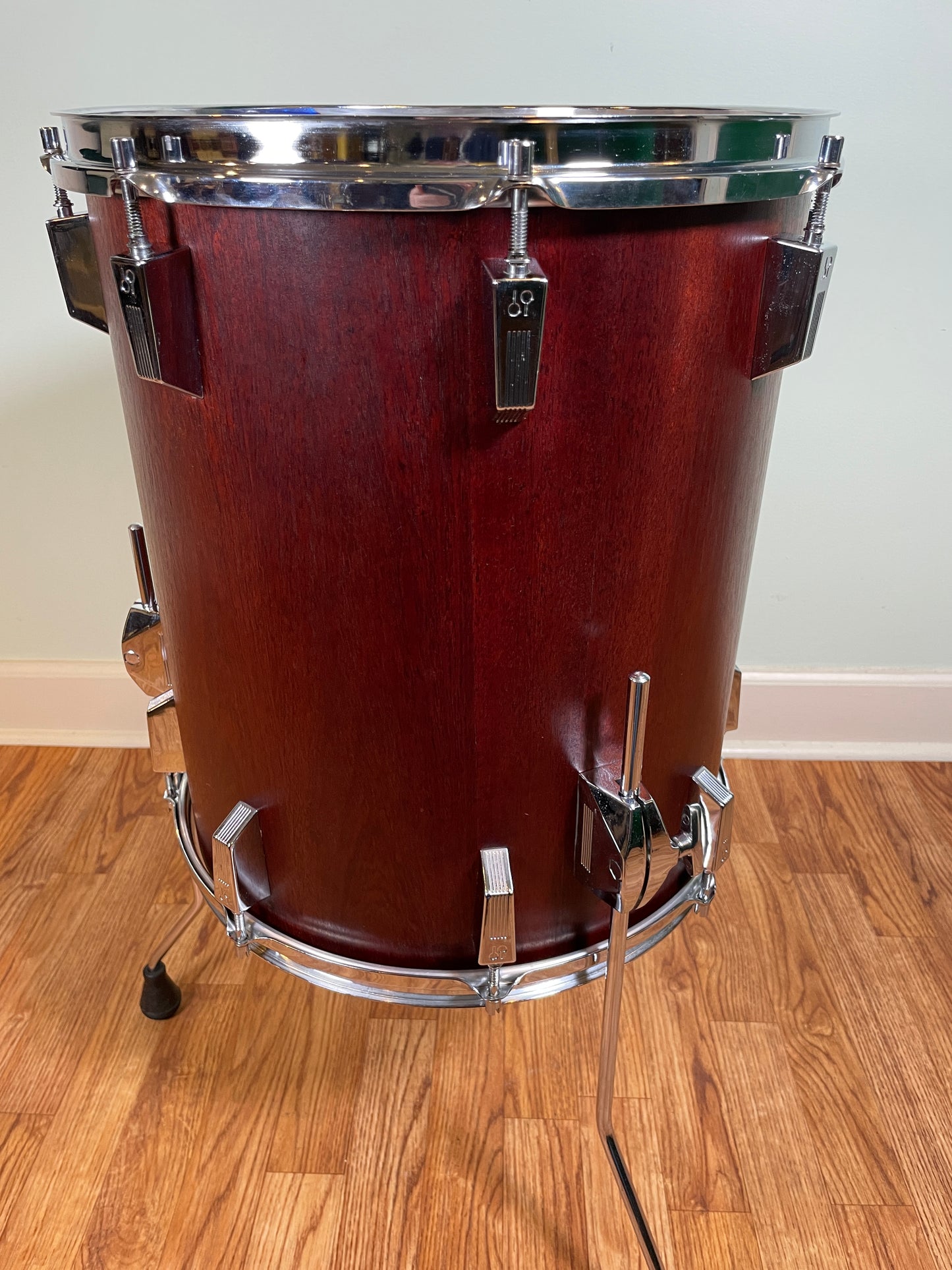 Vintage Sonor Phonic Plus 15x17 Tom Drum Red Mahogany