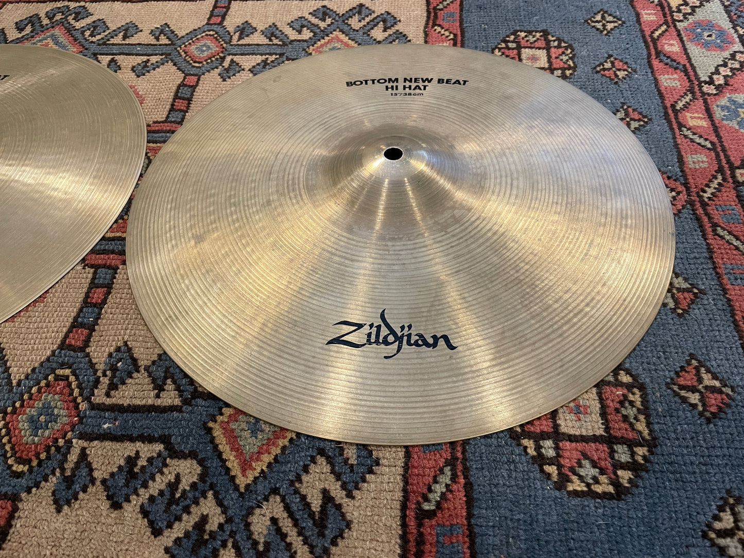 15" Zildjian A 1980s New Beat Hi-Hat Pair 1014g/1660g