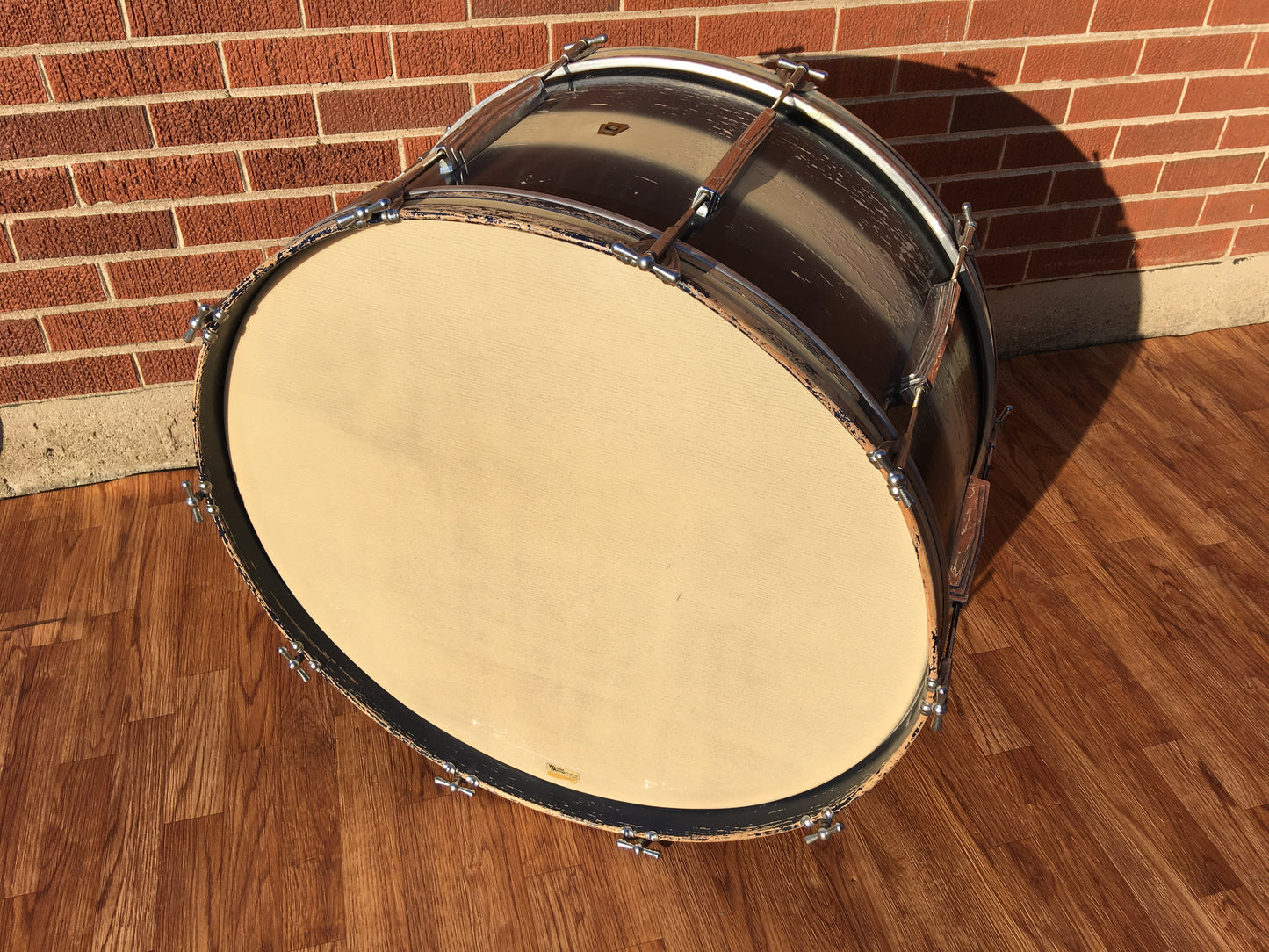 1960s Ludwig 14x28 Bass Drum Blue/Silver Duco