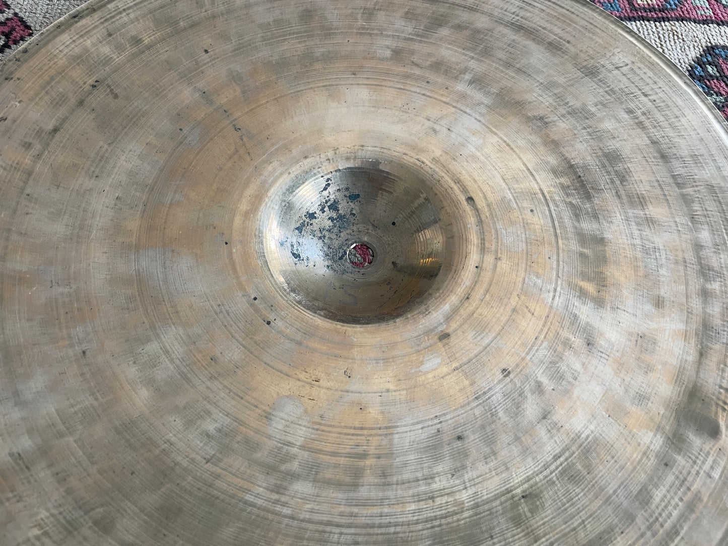 15" Early 1900s Small Ride Cymbal Trap Set "Ersatz K" 1474g