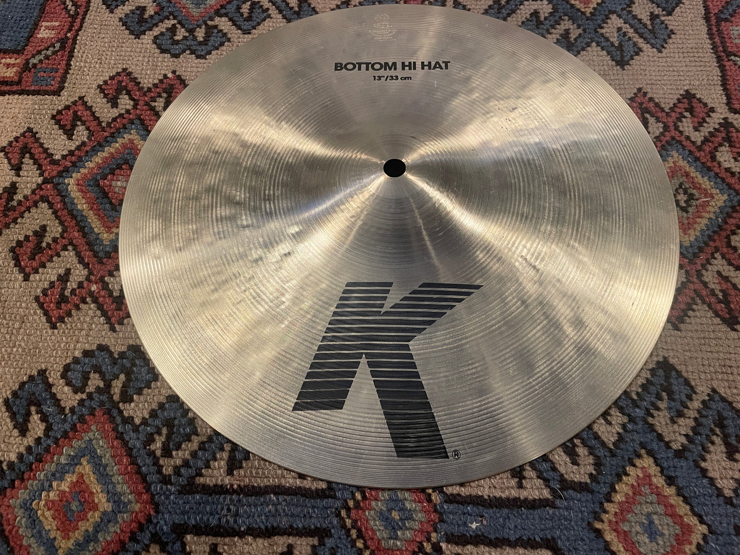 13" Zildjian K Hi-Hat Bottom Cymbal Single 1114g