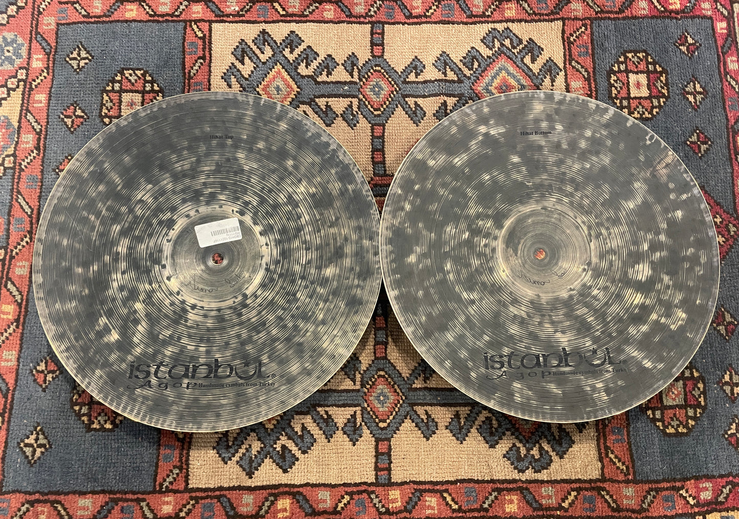 15" Istanbul Agop OM Hi-Hat Cymbal Pair 998g/1120g