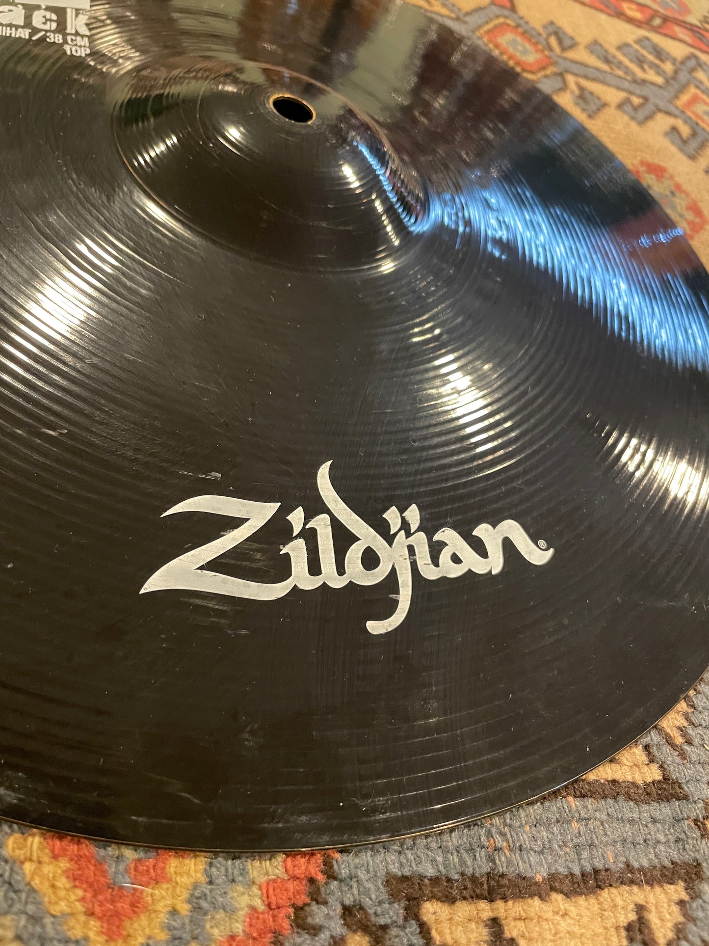 15" Zildjian Pitch Black Mastersound Hi-Hat Cymbal Pair 1450g/1606g