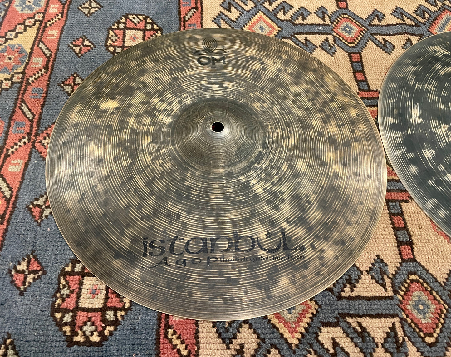 15" Istanbul Agop OM Hi-Hat Cymbal Pair 998g/1120g