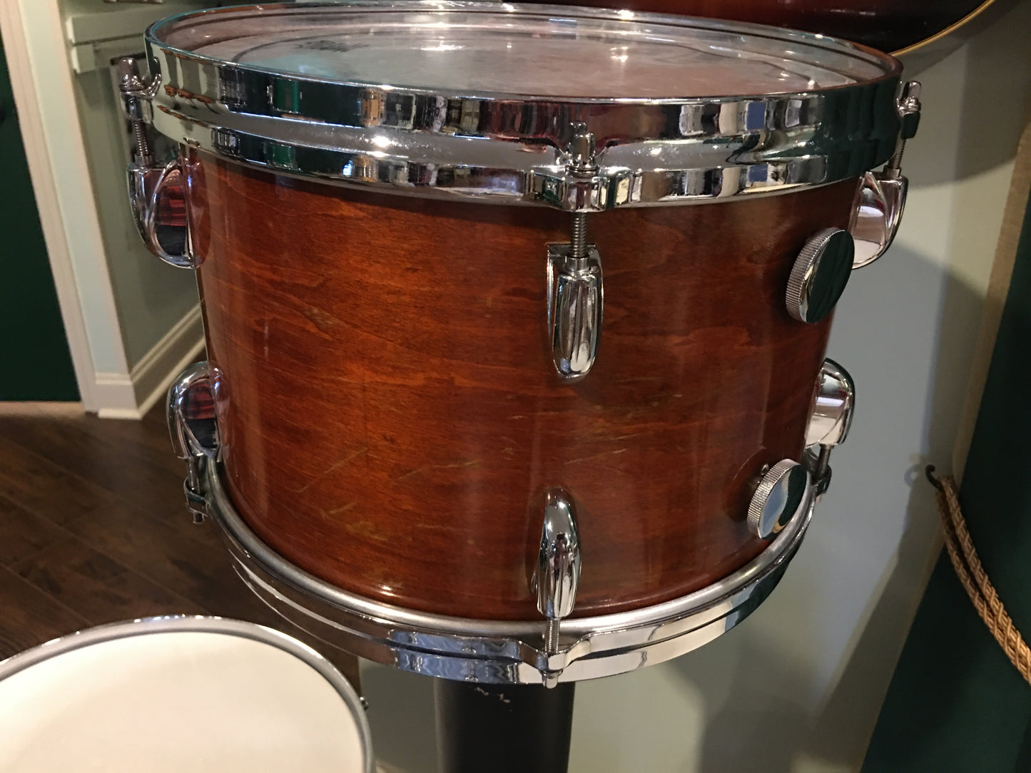 1970s Gretsch 8x12 Stop Sign Badge Tom Drum Rosewood Bop / Progressive Jazz