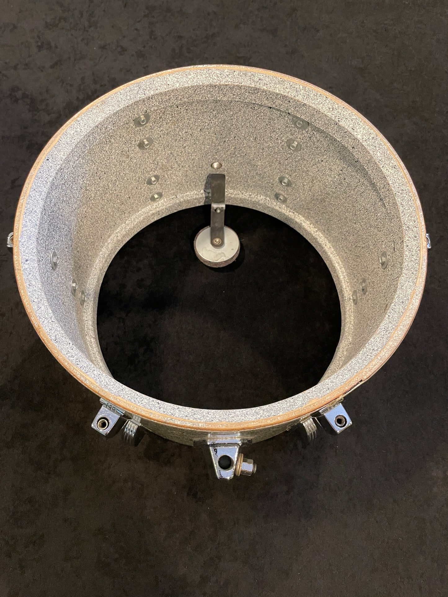 1970s Ludwig 8x12 Tom Drum Silver Sparkle