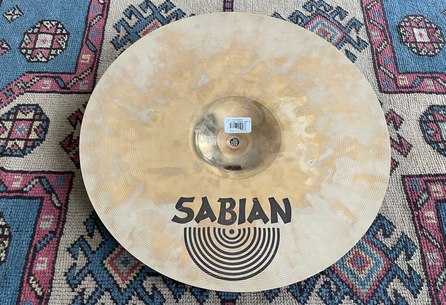16" Sabian AAX Stage Crash Cymbal 1066g 21608XB