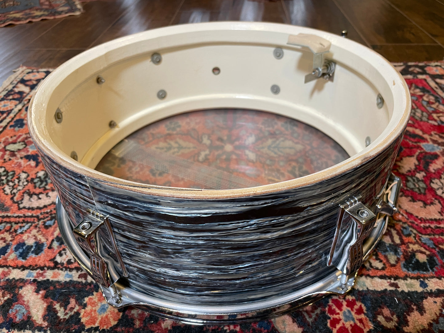 1966 Ludwig 5x14 Pioneer Snare Drum Oyster Blue Pearl