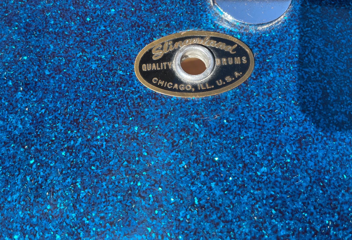 1956-59 Slingerland 2-N Jobbing Outfit Drum Set Blue Sparkle 20/12
