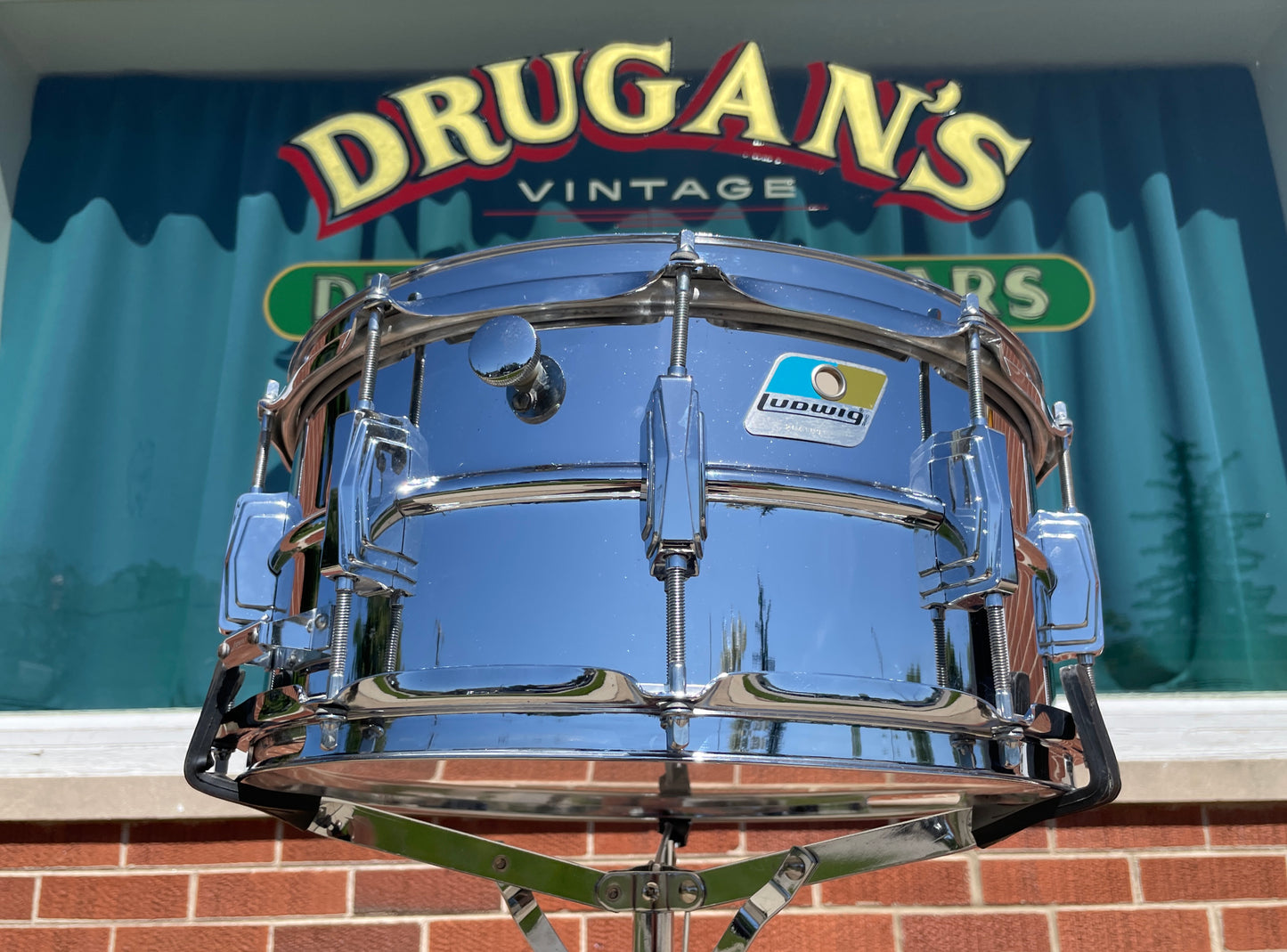 1970s-1980s Ludwig 6.5x14 LM402 Supraphonic Snare Drum