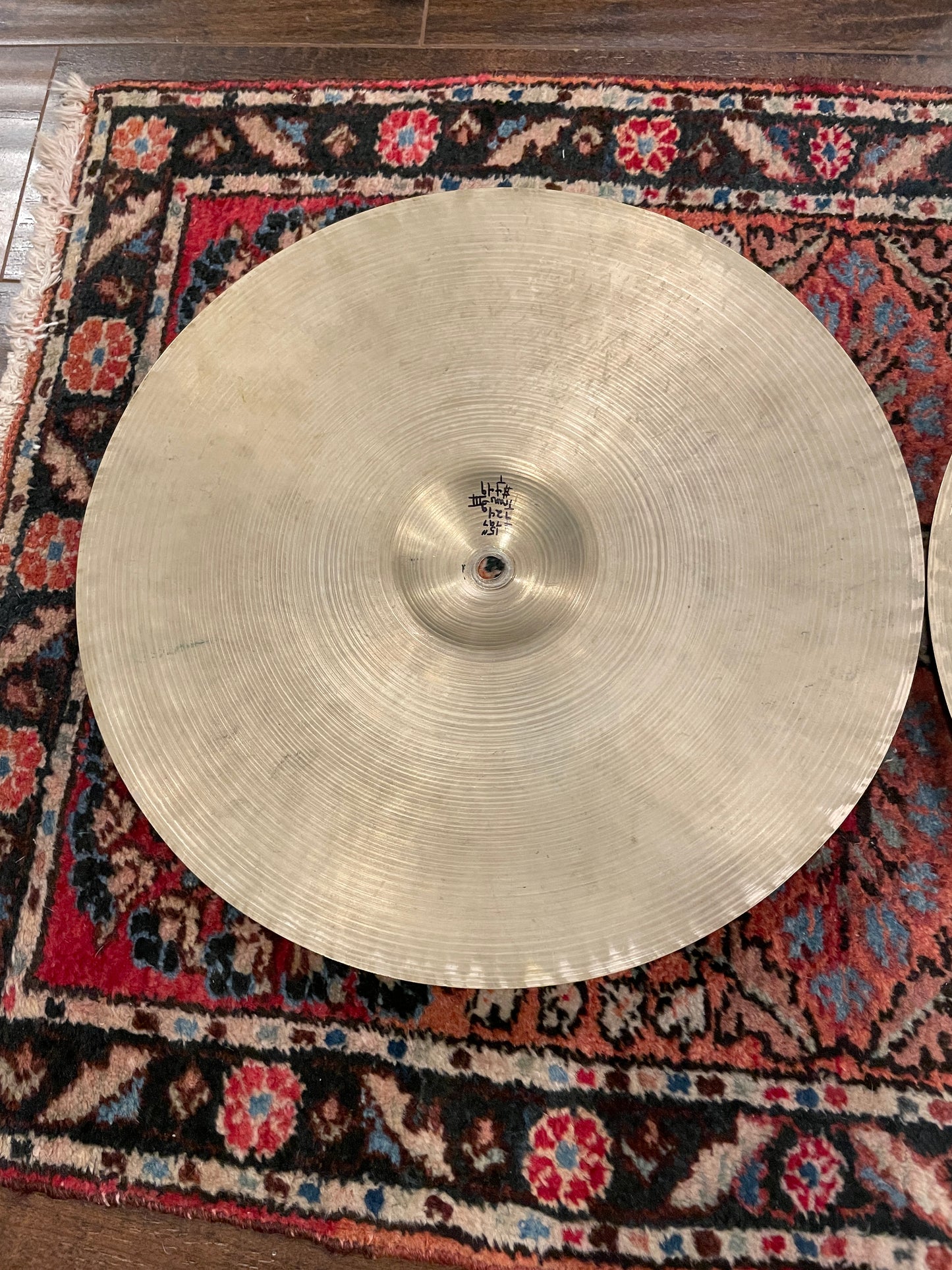 15" Zildjian A 1951-52 Trans Stamp III Hi-Hat Cymbal Pair 924g/928g #797