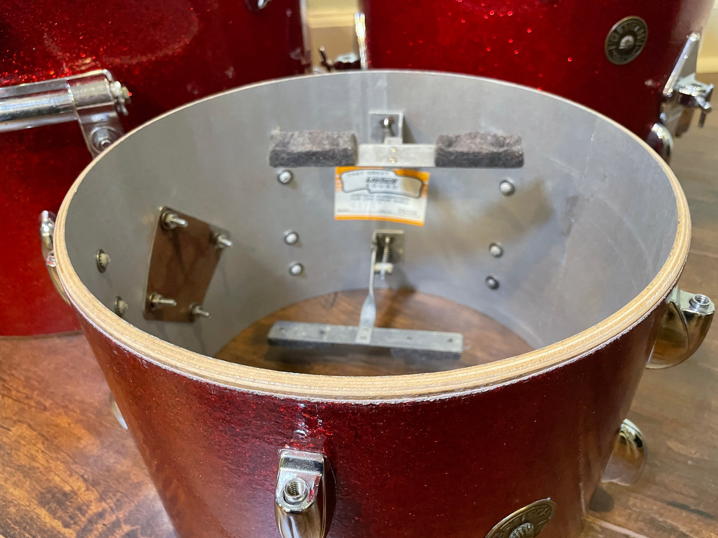 1960s Gretsch Progressive Jazz Drum Set Red Sparkle