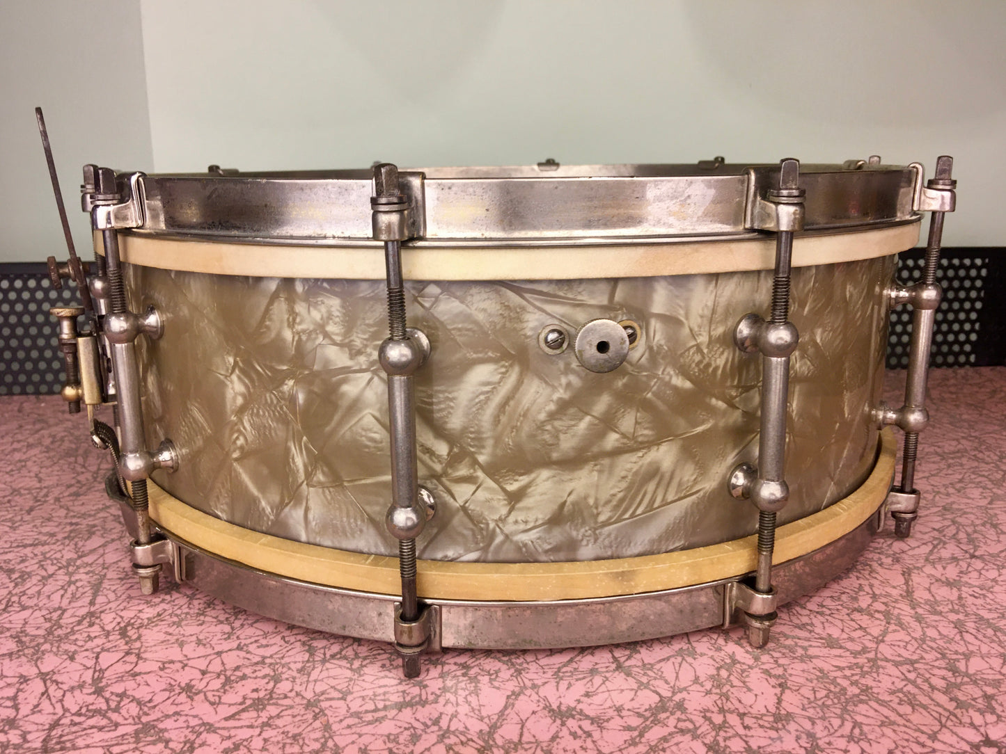 1935 Ludwig Standard 5x14 Lavender Pearl Snare Drum