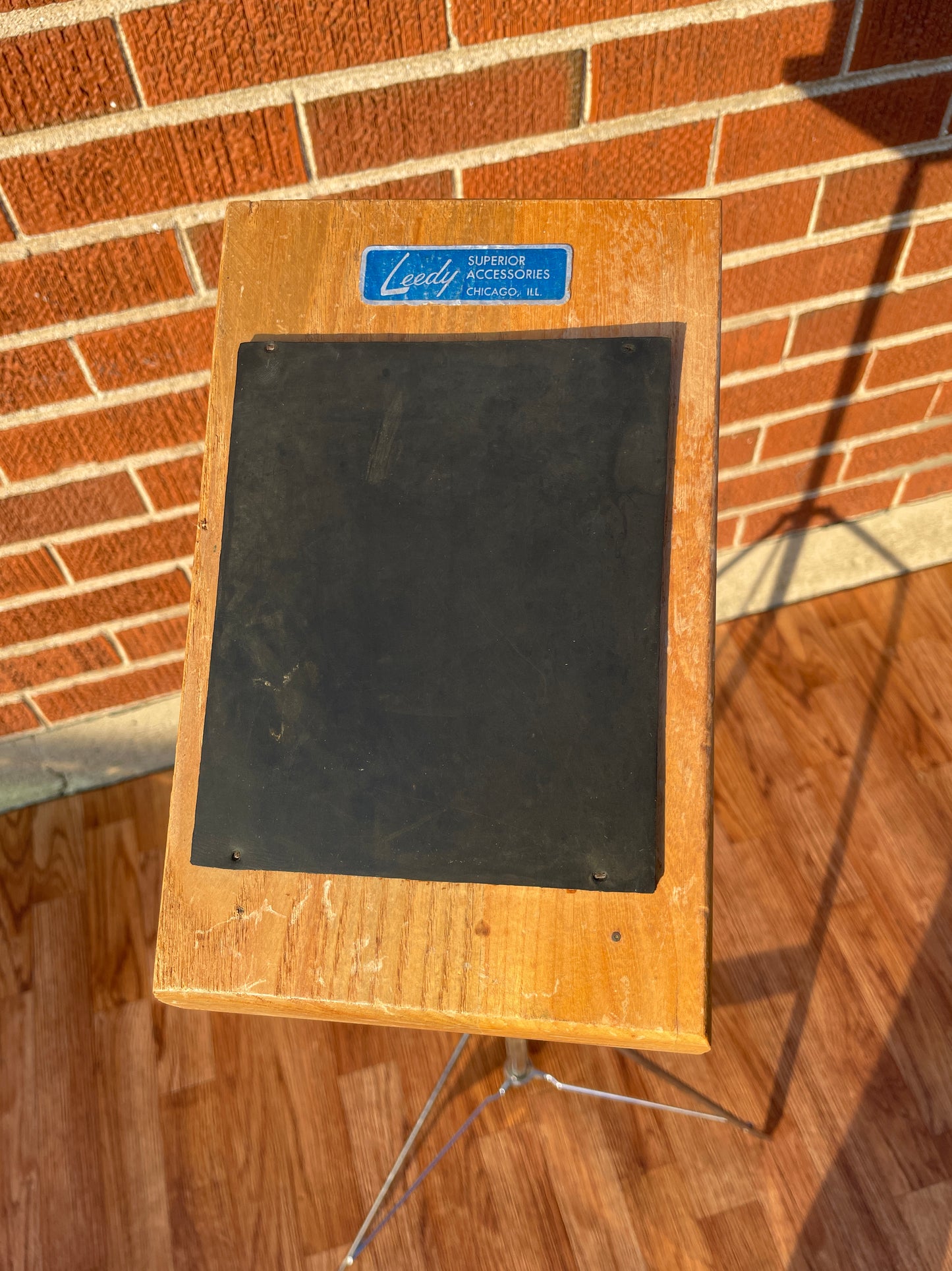 1960s Leedy No. 7393 Professional Practice Pad And Stand