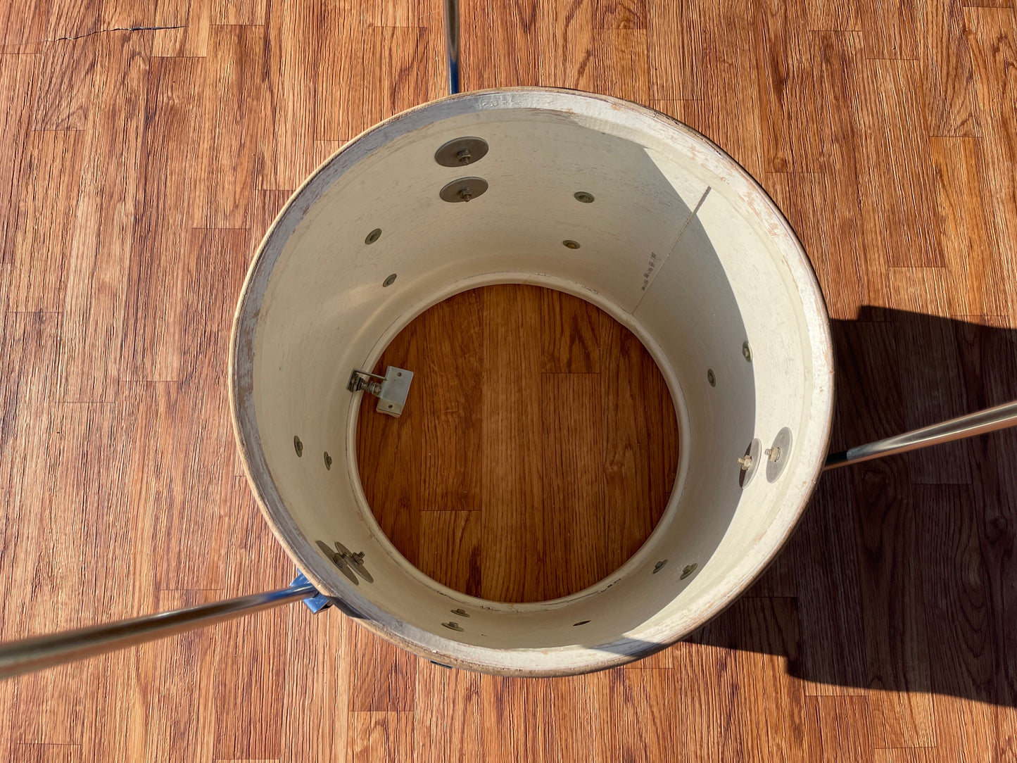 1965 Ludwig 14x14 Club Date Floor Tom Drum Blue Sparkle