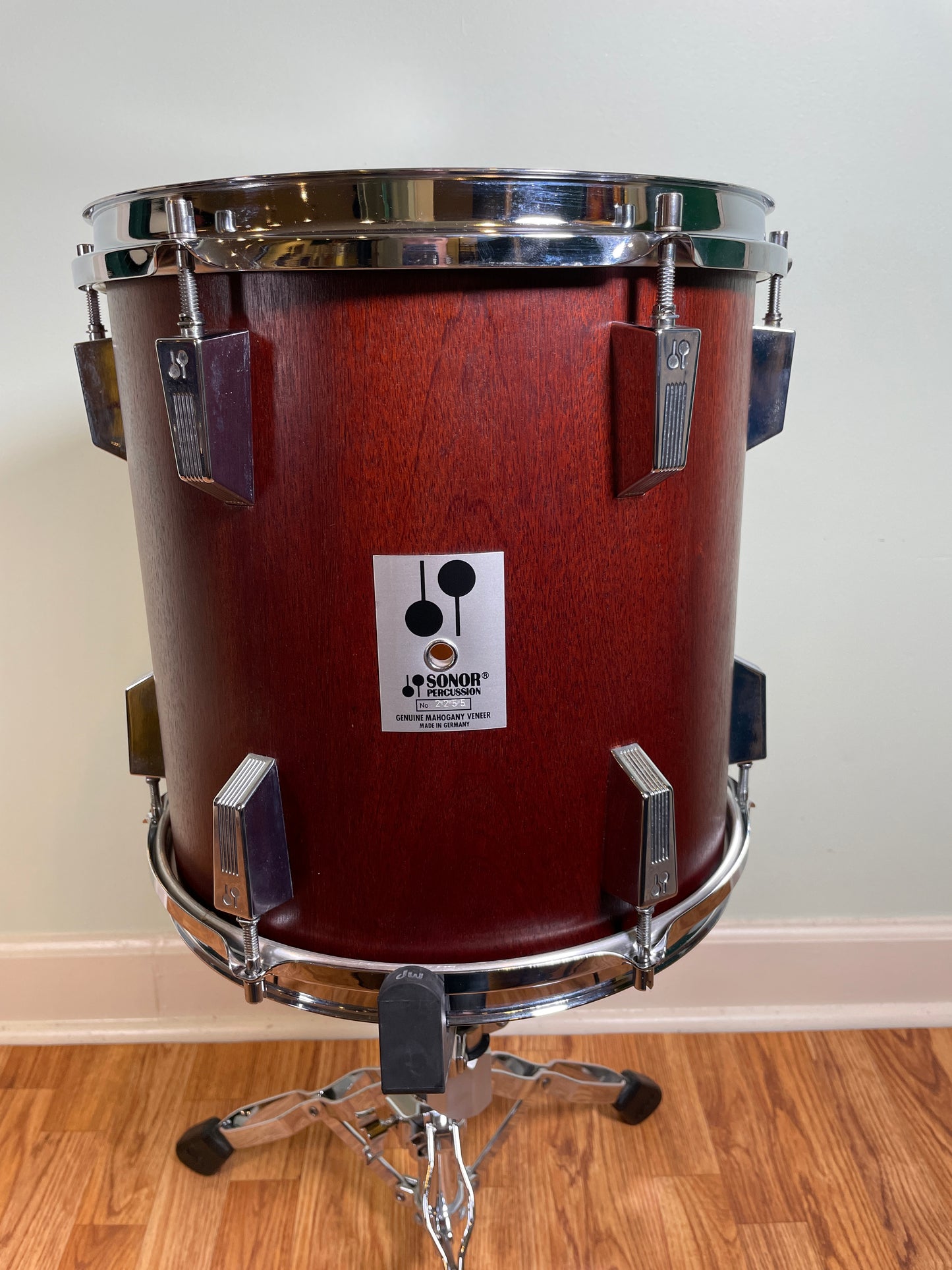 Vintage Sonor Phonic Plus 12x12 Tom Drum Red Mahogany