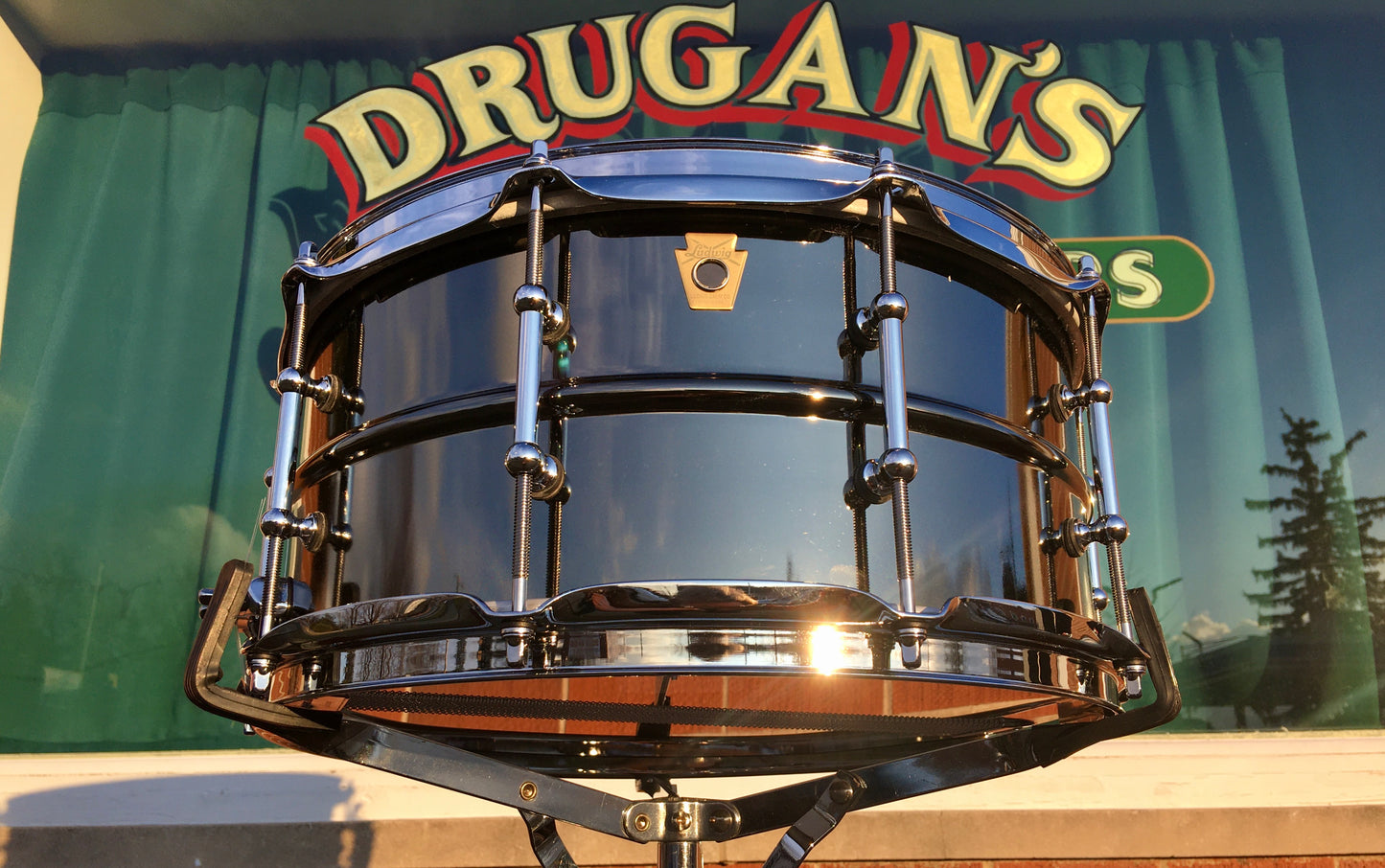 Ludwig 6.5x14 LB417T Black Beauty Tube Lugs Snare Drum