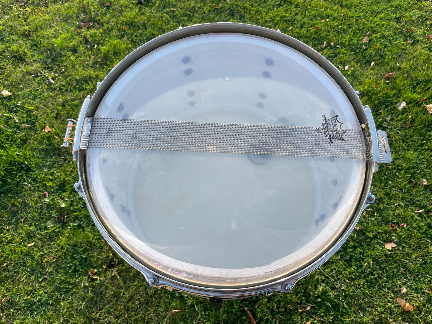 1946 Leedy 8x14 Broadway Snare Drum White Marine Pearl