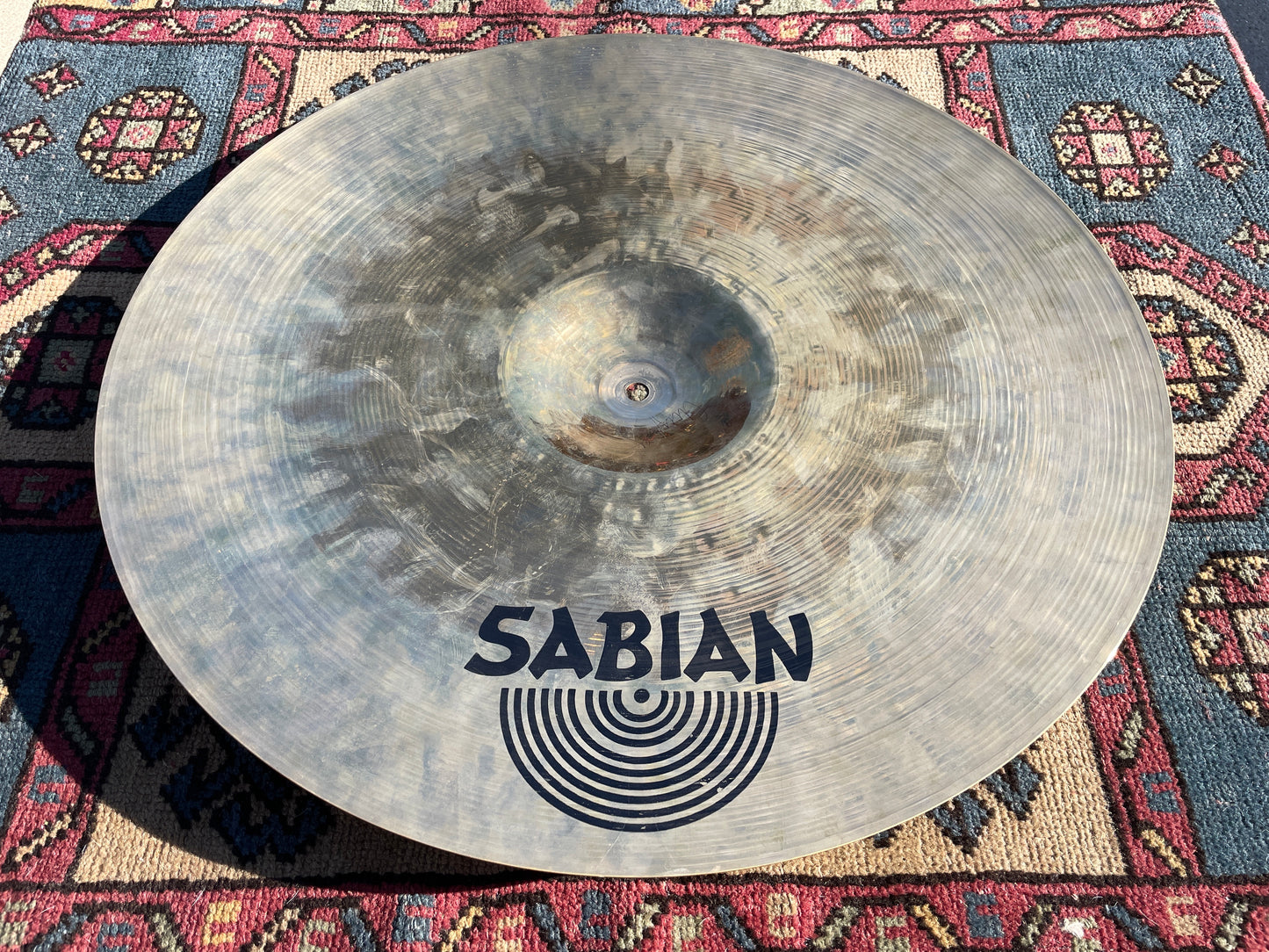 21" Sabian Hand Hammered HH Vintage Ride Cymbal 2220g Brilliant