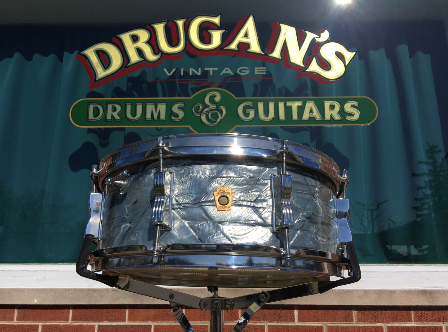 1966 Ludwig 5x14 Jazz Fest Snare Drum Sky Blue Pearl *Jazz Festival*