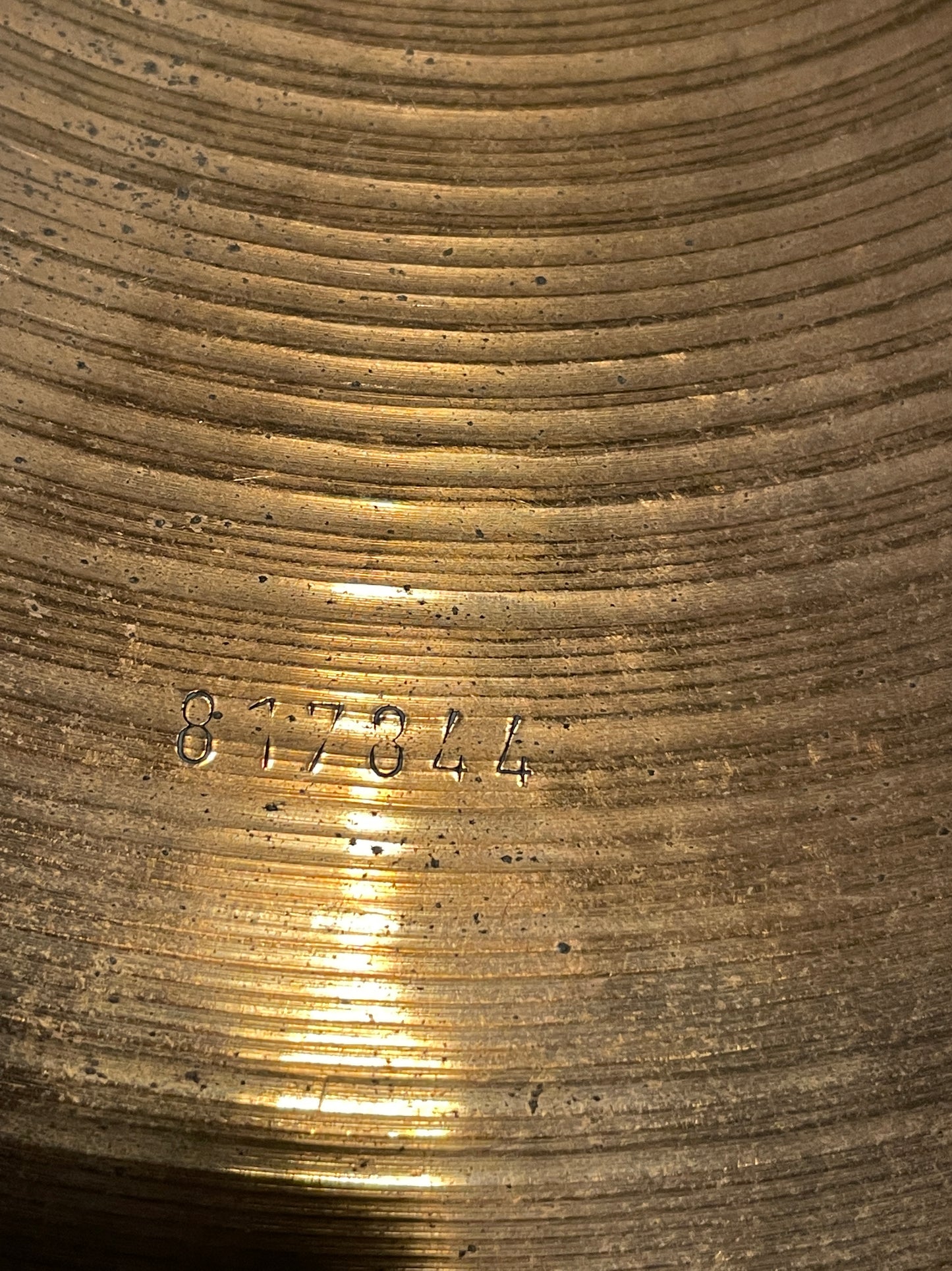 20" Paiste 1978 Black Label 2002 Flat Ride Cymbal 1986g