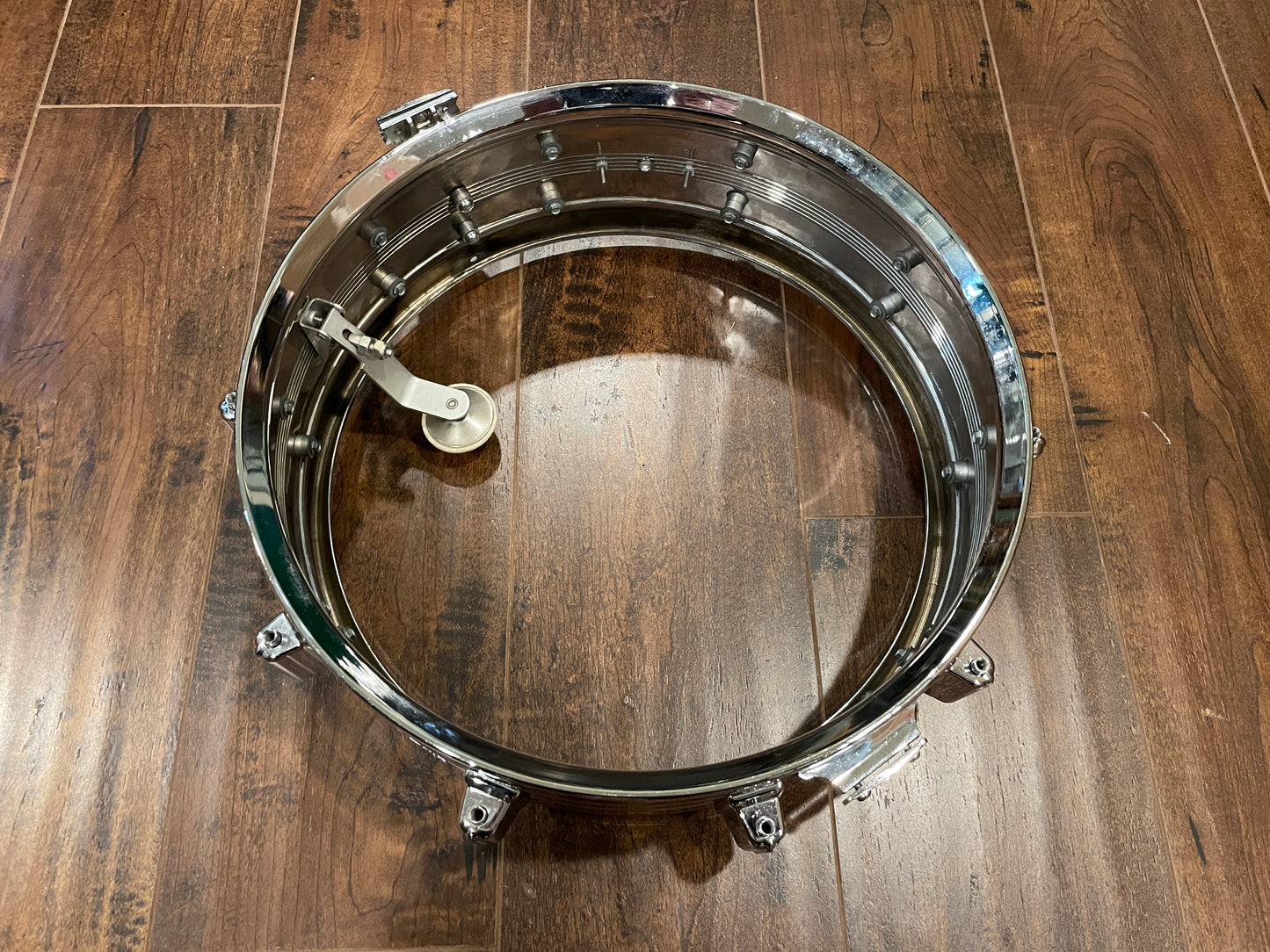 1960s-70s Rogers Dyna-Sonic 5x14 Snare Drum COB Chrome Over Brass