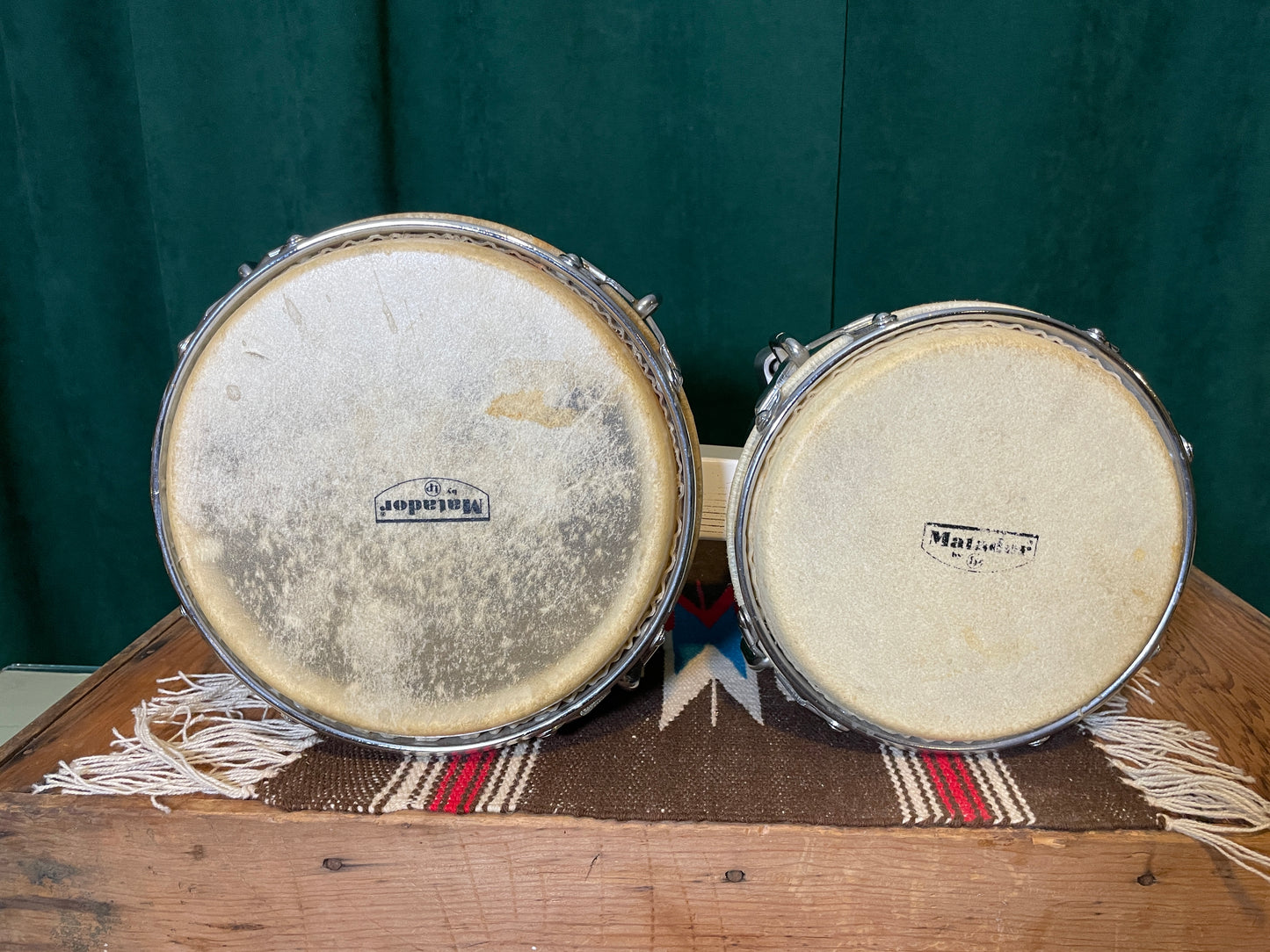 LP Matador Fiberglass Bongos White Latin Percussion