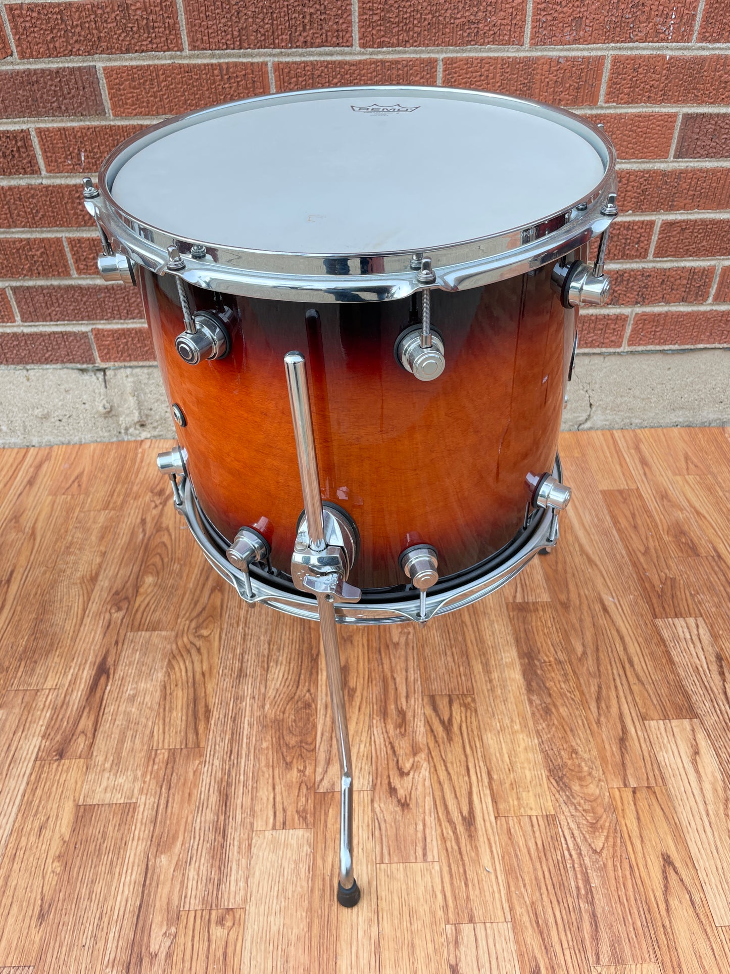 DW Design Series 12x14 Floor Tom Single Drum Tobacco Burst Drum Workshop