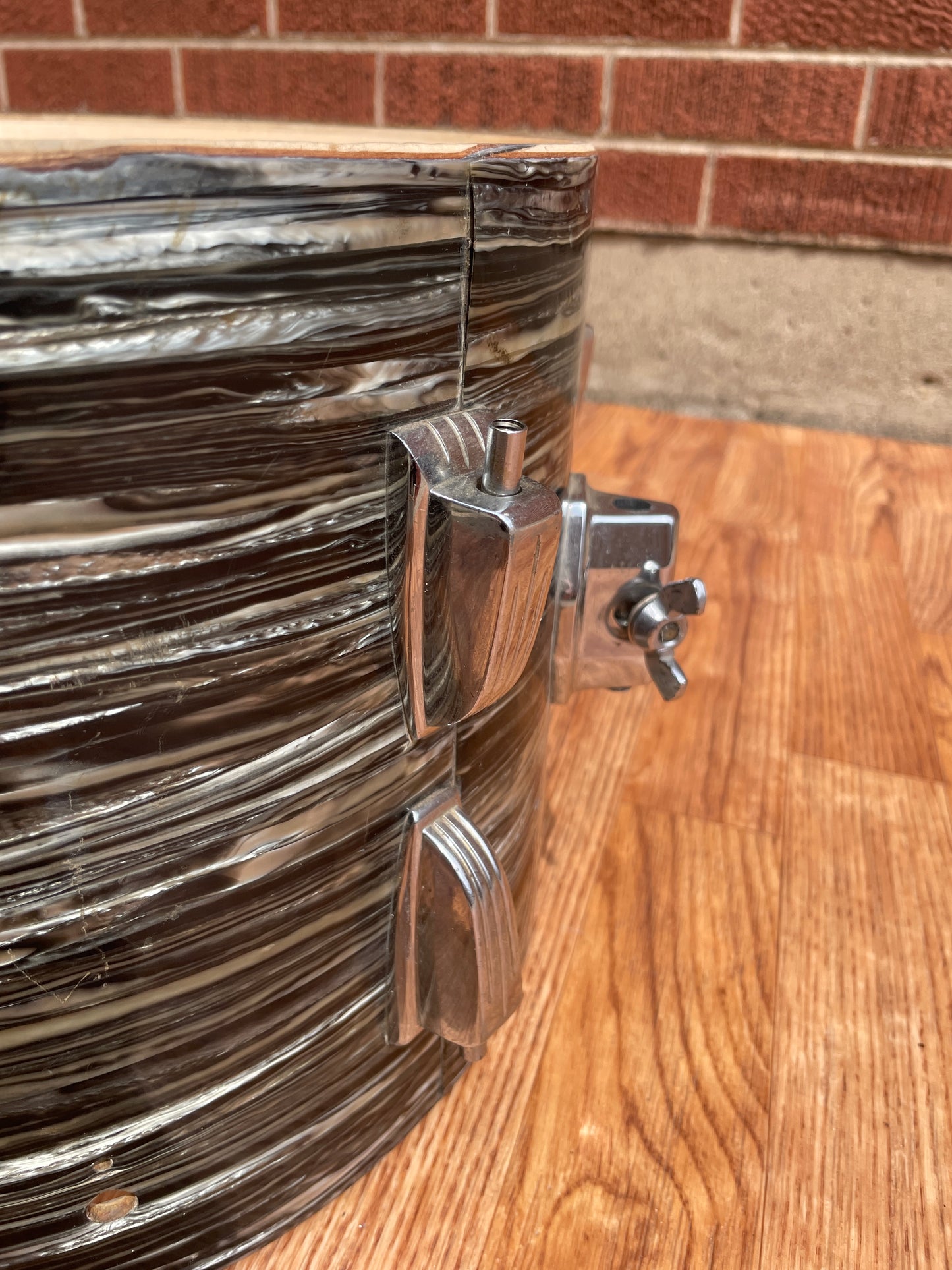1967 Ludwig 9x13 Tom Drum Oyster Black Pearl
