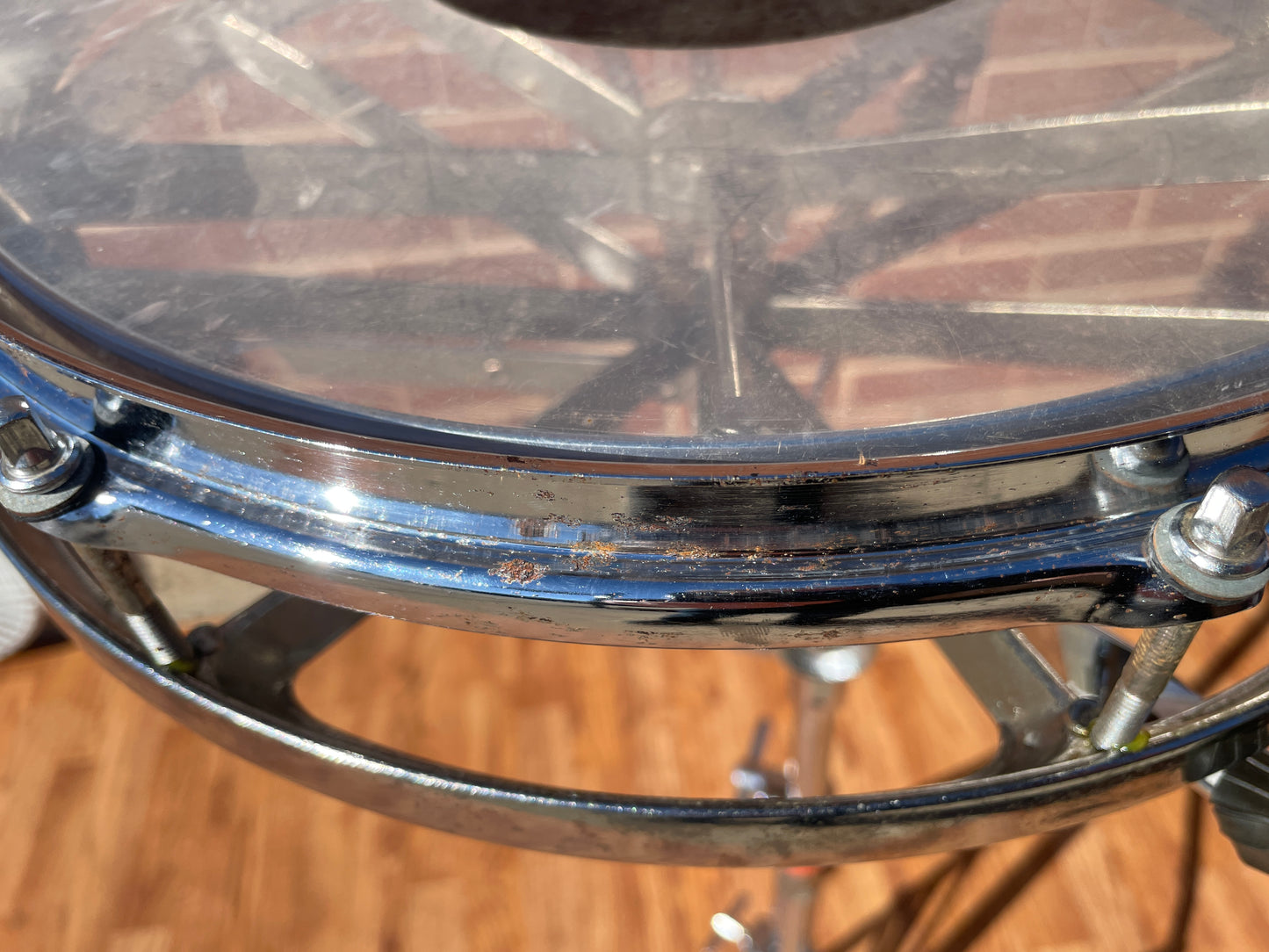 Vintage 14" Remo Roto Tom Chrome Rototom