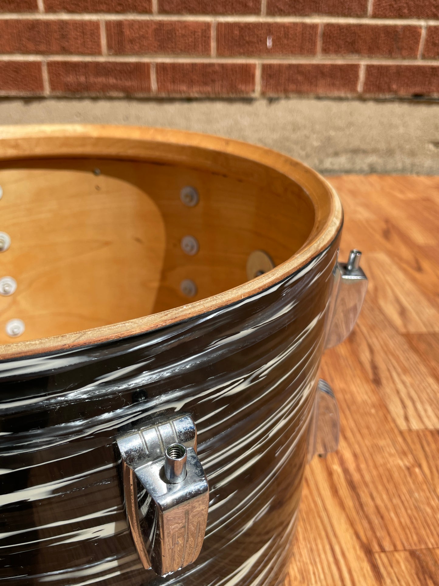 13" Ludwig Oyster Black Pearl 70s 3ply