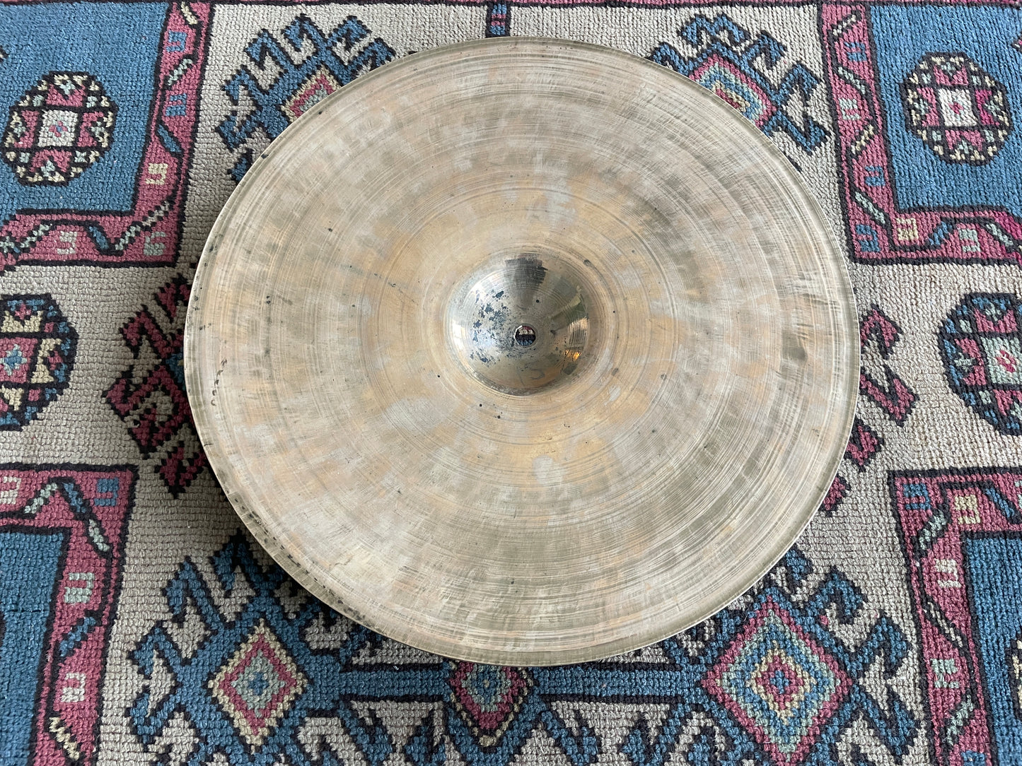 15" Early 1900s Small Ride Cymbal Trap Set "Ersatz K" 1474g