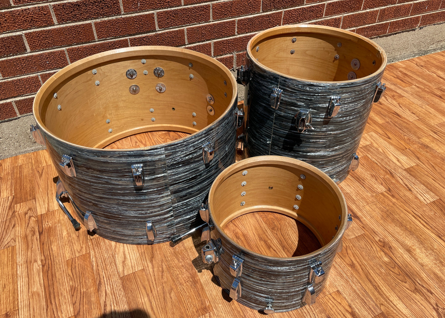 1968 Ludwig Super Classic Drum Set Oyster Blue Pearl 22/13/16