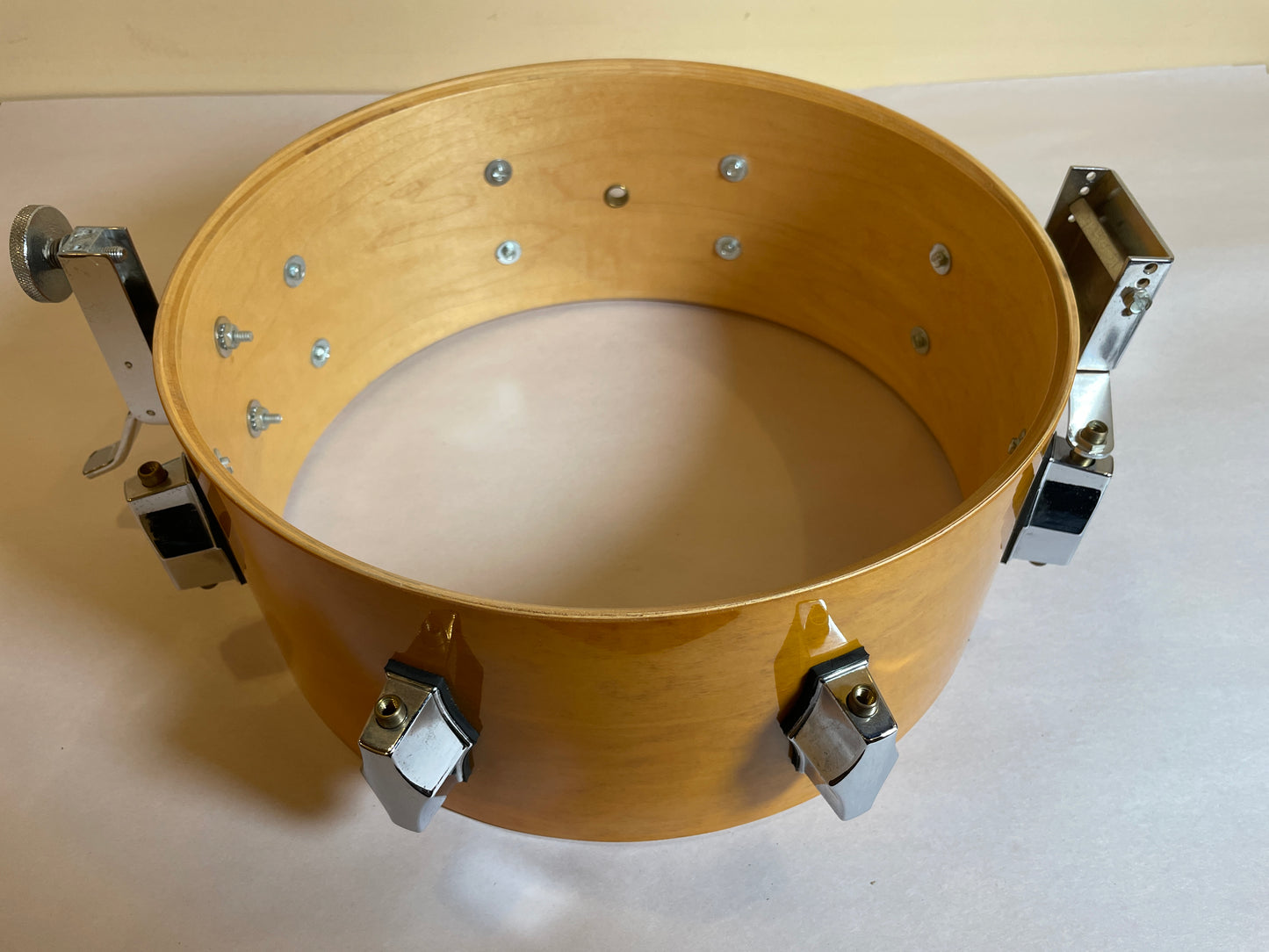 Fibes 5.5x13 Maple Snare Drum SFT Throw-Off Jasper Shell
