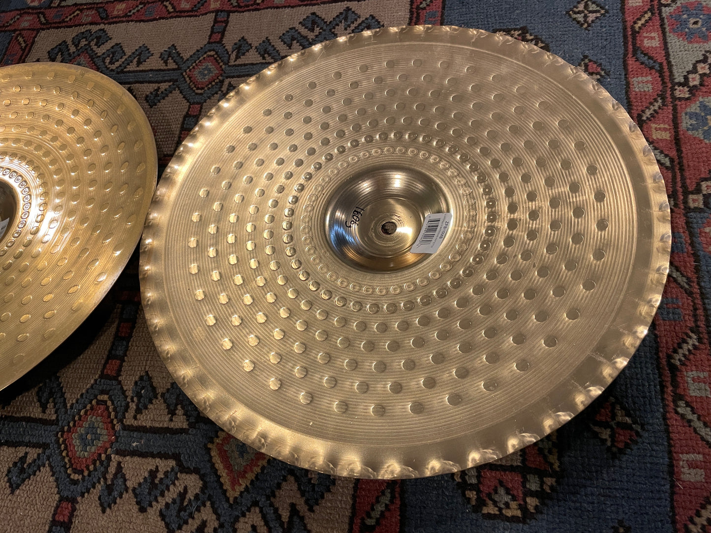 15" Zildjian Pitch Black Mastersound Hi-Hat Cymbal Pair 1450g/1606g