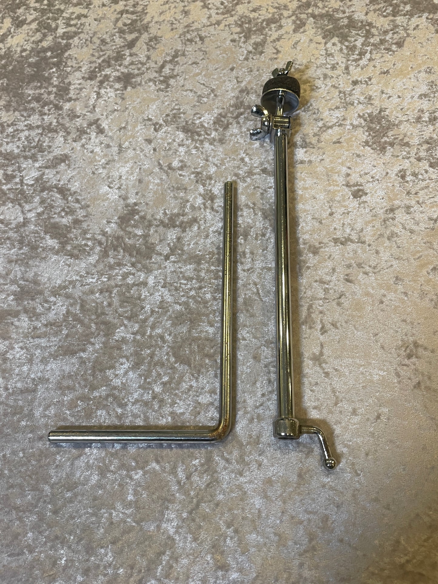Vintage W.F.L. Ludwig 1950s Adjustable L-Arm Cymbal Holder Chrome