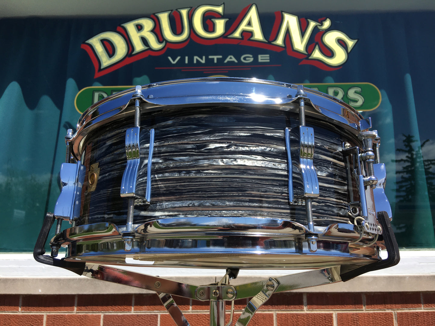 1966 Ludwig 5x14 Jazz Festival Snare Drum - Oyster Black Pearl