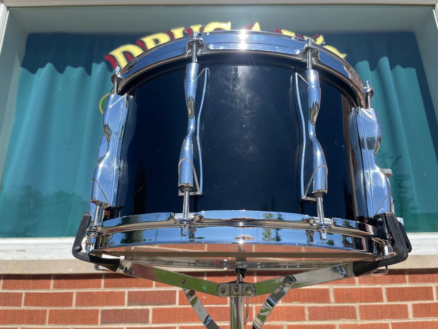 1980s Yamaha SD-980RP Recording Custom 8x14 Snare Drum Piano Black MIJ