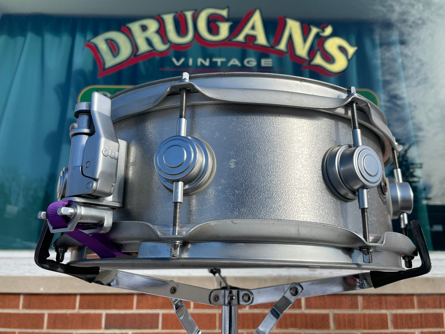 2001 DW Collector's Series 5x13 Cast Aluminum Snare Drum Workshop Billy Ward