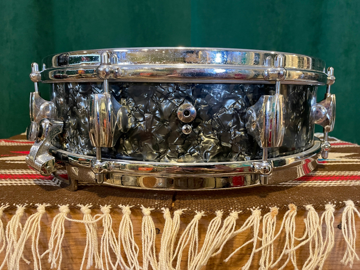1960s Premier 4x14 Royal-Ace 4 Black Dimond Pearl