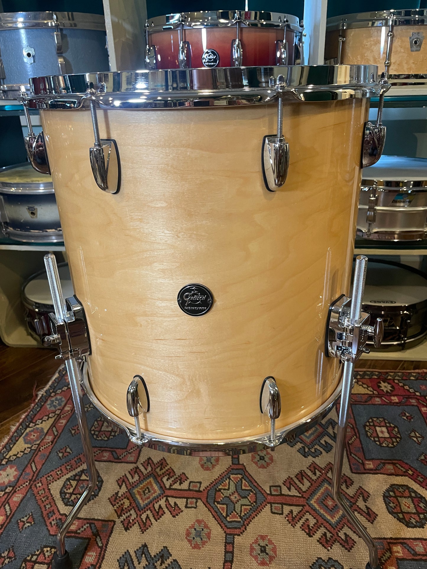 Gretsch Renown 16x16 Floor Tom Drum Single Gloss Natural